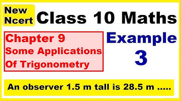 Class 10 Maths | Chapter 9 | Example 3 | Some Applications Of Trigonometry  | NEW NCERT | Ranveer