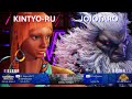 SF 6 ⚔ KINTYO-RU (Elena) 🆚 JOJOTARO (Akuma)  ⚔ Master Level Gameplay