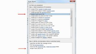 Outlook 2010 - Creating Rules Actualización