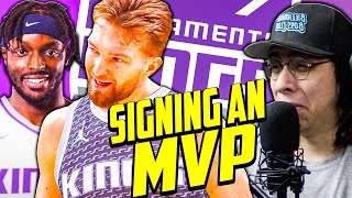 FREE AGENT MVP SIGNING! TRADING FOR EVERY RUMORED PLAYER!? KINGS REBUILD NBA 2K22