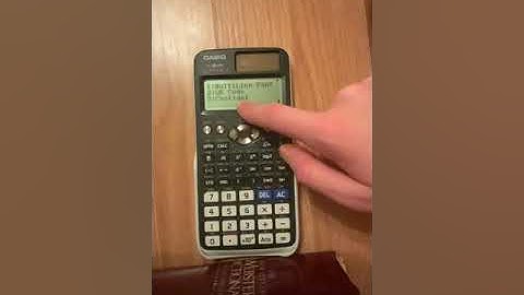 CASIO fox-991EX Change Screen Brightness