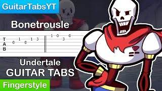 Undertale Bonetrousle Guitar Tutorial TABS Fingerstyle