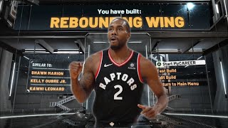 THE BEST REBOUNDING WING BUILD IN NBA 2K20! MOST OVERPOWERED SMALL FORWARD BUILD!