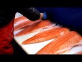 Ripened SALMON CUTTING SASHIMI - Korean food