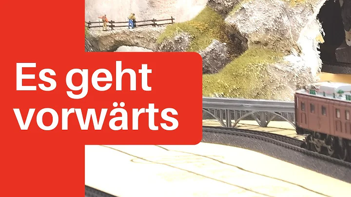 Bau einer Märklin h0 Modelleisenbahn, kleine Anlage mit viel Landschaft - Teil 5 weiter gipsen