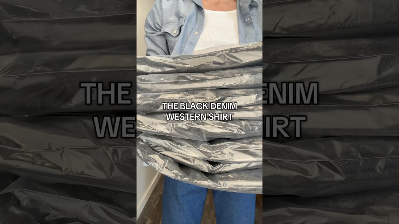 The Black Denim Western Shirt 