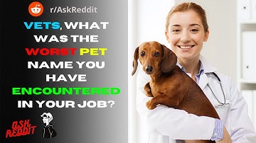 Vets, What was the worst pet name you have ever encountered in your job? (r/AskReddit)