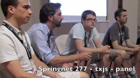 Springnet 277 - txjs - John Resig panel discussion