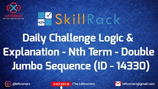 nth term - double jumbo sequence (05-09-2021) | skillrack daily challenge