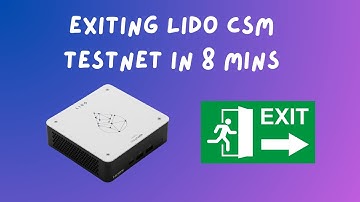 Exiting your ETH validators in under 8 minutes (TESTNET ONLY)