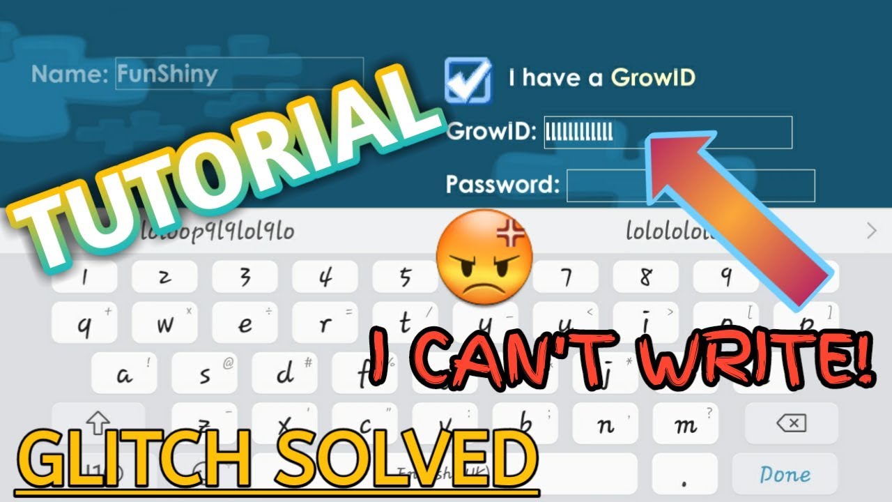 TUTORIAL [GROWTOPIA]  How To FIX The Writing GLITCH.