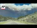 Wildfire burns through southern Utah pushed by strong winds also impeding firefighting efforts