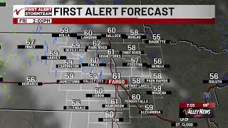 VNN Forecast: First Alert Weather Day Friday morning ahead of a mild afternoon