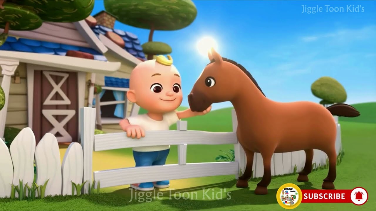 Horse and Kid ABC Rhyme | Learn Alphabet and Play Song for Kids | Nursery Rhymes Like Johny Johny