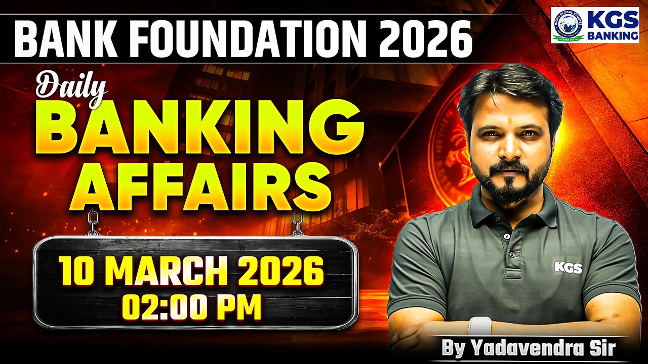 Bank Foundation/Bank Maha Pack 2026 | Banking Affairs | By Yadavendra Sir | KGS Banking Exams