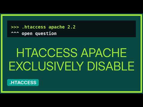 How do I exclusively disable some Apache modules directives to be used in .htaccess?