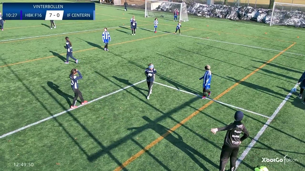 VINTERBOLLEN HBK F16-IF CENTERN F16 ANDRA HALVLEK👊💙🖤💙👊