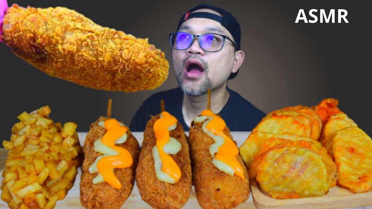 asmr-corn-dogs-korean-potato-chips-mukbang-youtube