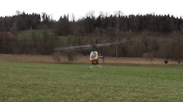 Flying the T-Rex 700 in stormy conditions.