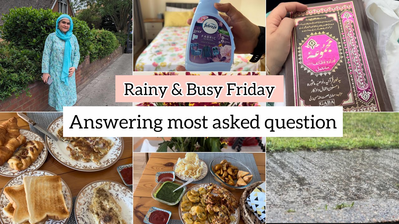 Busy and rainy Friday | Answer to your most asked question 🌸 - YouTube