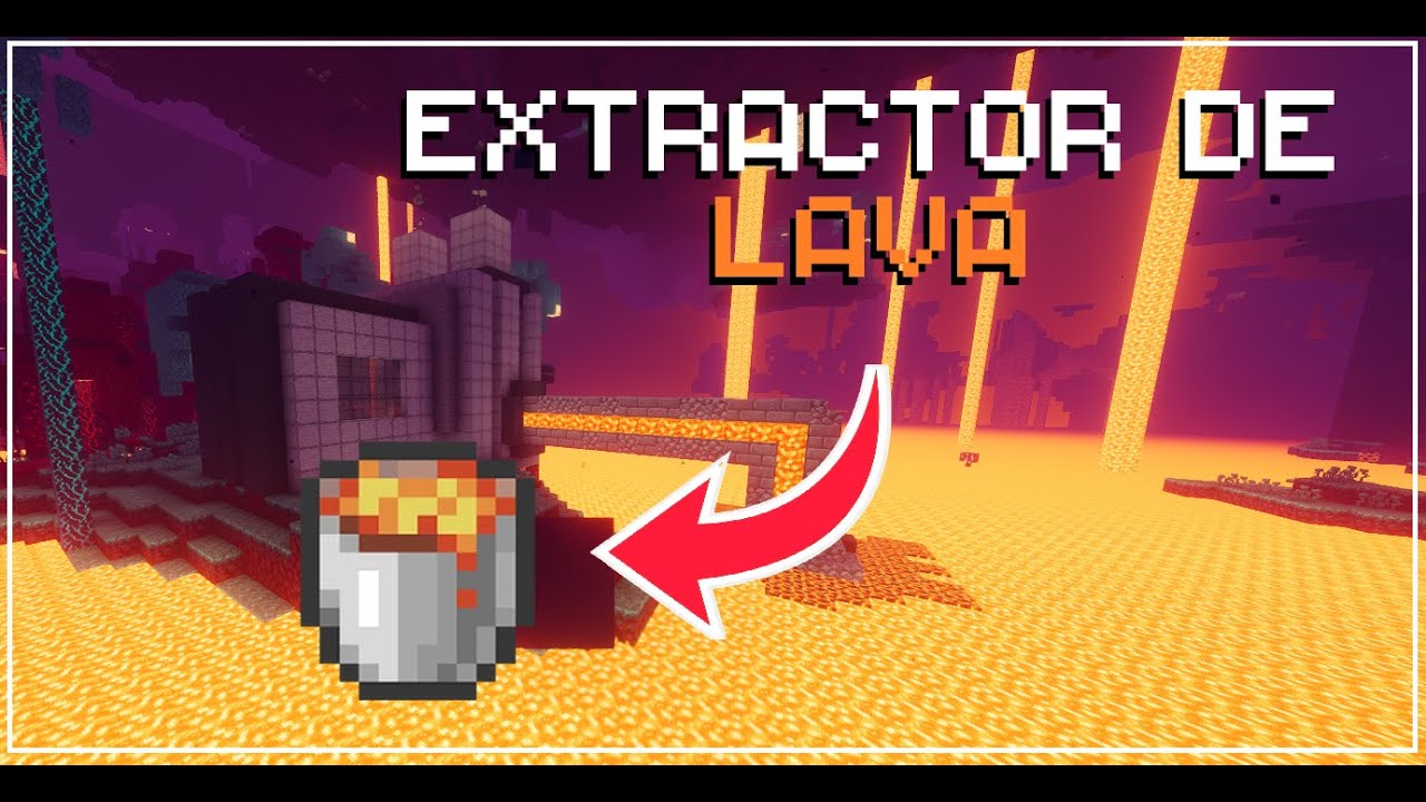 ¡Extractor de Lava Automático sin Redstone! 🚂🔥 Tutorial Minecraft - YouTube