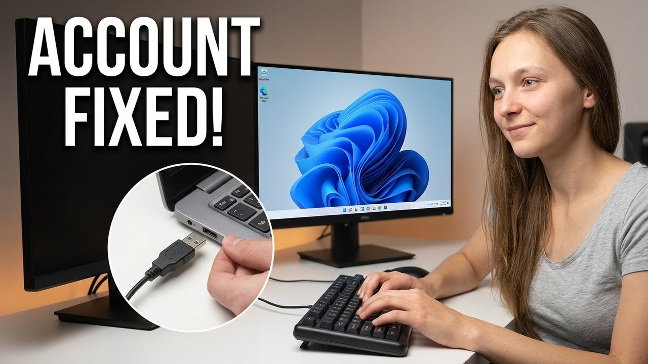 Install Windows 11 WITHOUT a MS account when the keyboard wont work