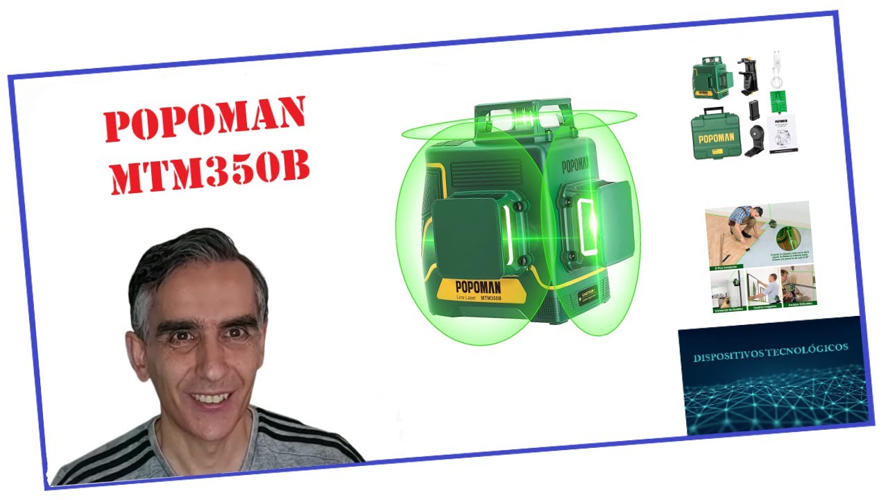 👷‍♂️ Descubre el NIVEL LÁSER 3D POPOMAN MTM350B