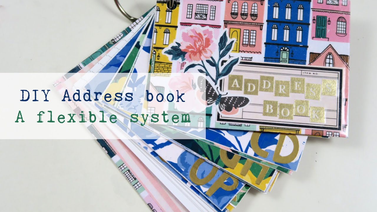 DIY Address Book Tutorial A Flexible System YouTube
