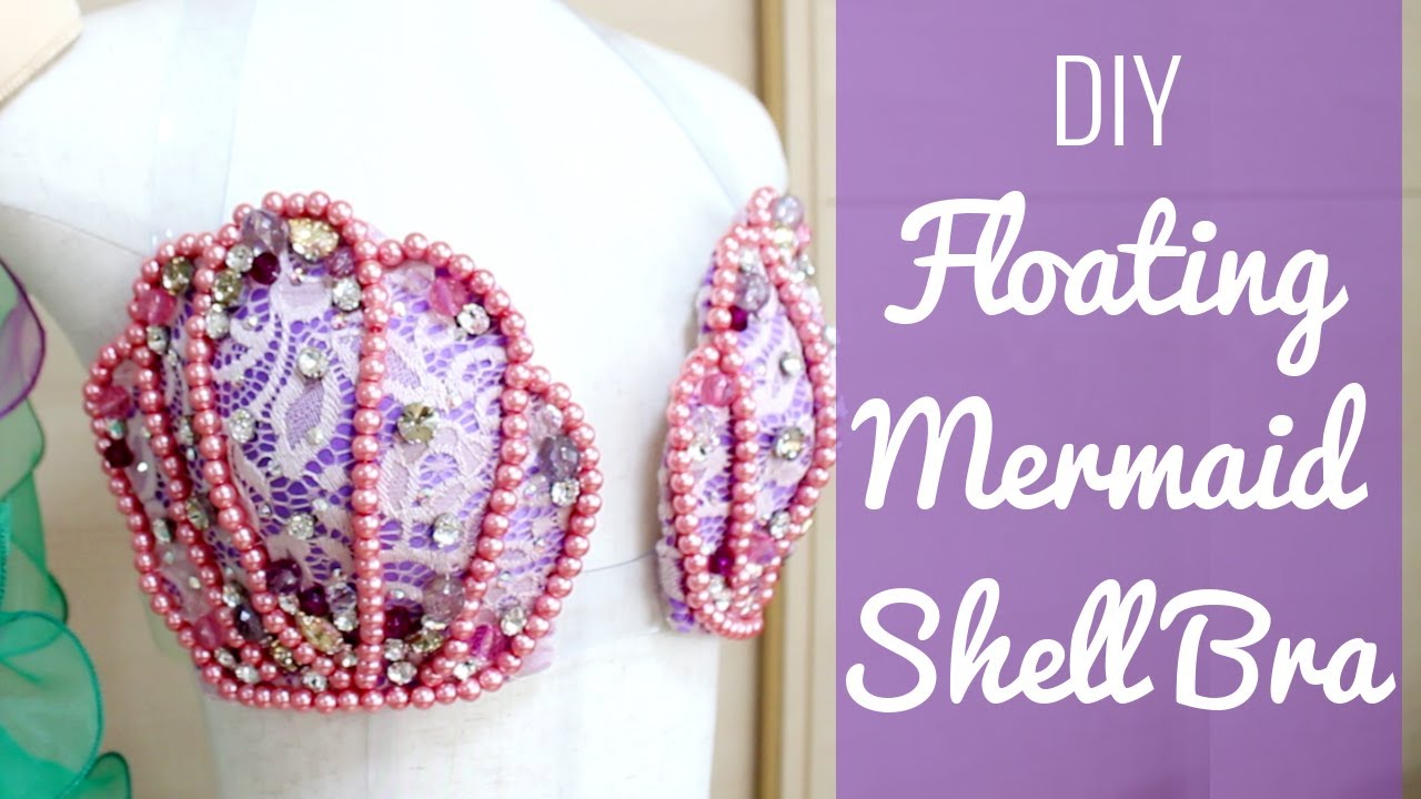 DIY Floating Mermaid Shell Bra Top for Belly Dance & Festivals! - SPARKLY  BELLY