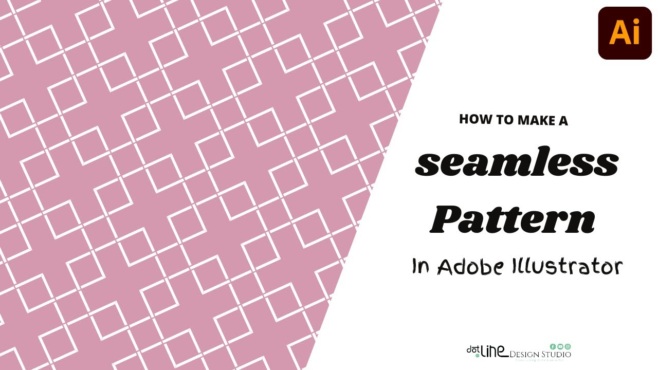 Adobe Illustrator | how to make geometric seamless pattern in adobe ...