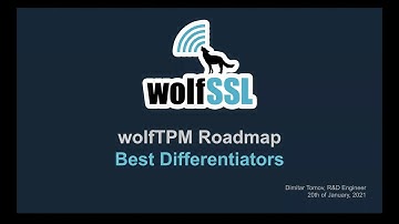 wolfTPM Roadmap and Best Differentiators