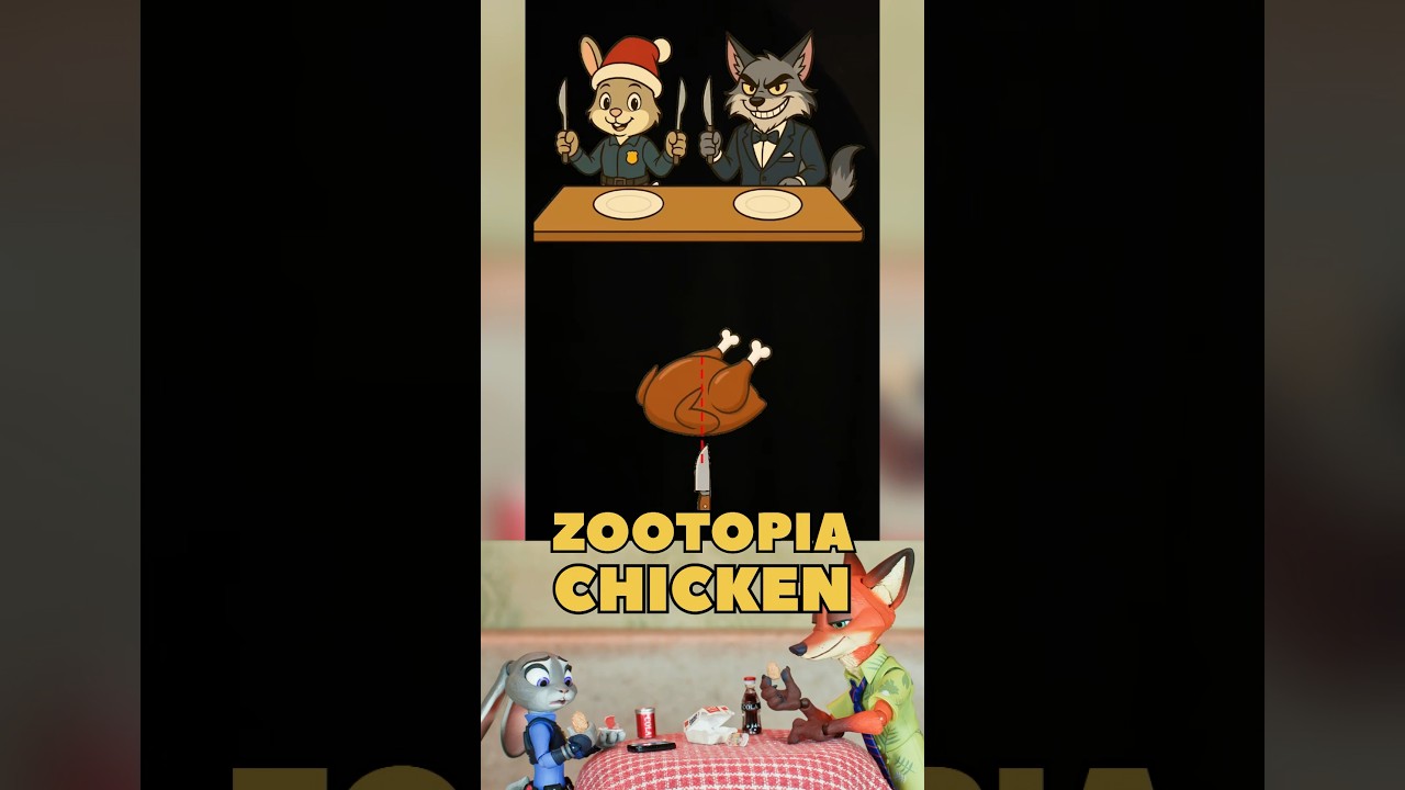 Cut the chicken in half for Judy Hopps and Nick Wilde #zootopia2 #zootopia #shorts #games