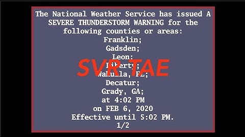 EAS Reenactment Mock: TAE issues SVR - 02/06/2020