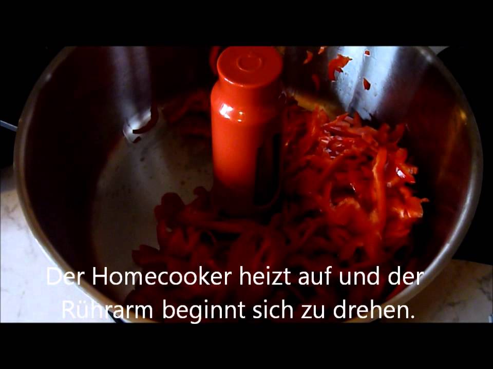 Scharfes Paprika Bohnen Gemüse aus dem Homecooker.wmv - YouTube