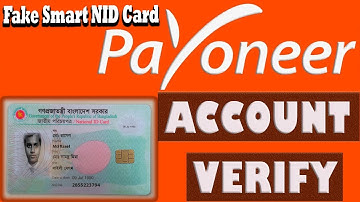 Payoneer account verify 2022 | Fake Smart NID Card Make  For Bangladesh  | Payoneer NID verification