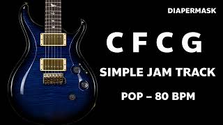 C F C G  Backing Track | POP 80 BPM | Jam Guitar | Groove 001🎸 screenshot 4