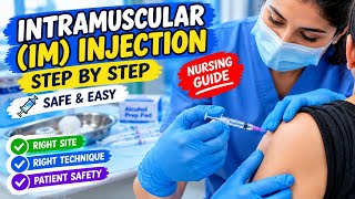 How to Give an IM Injection 💉 Step by Step | Nursing Skills & Technique