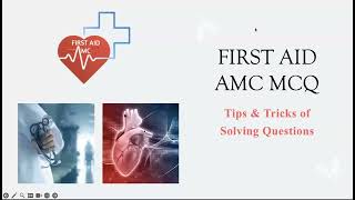 First Aid Amc Mcq Free Review Session Tipsu0026 Tricks To Solve Mcq Questions january 2026