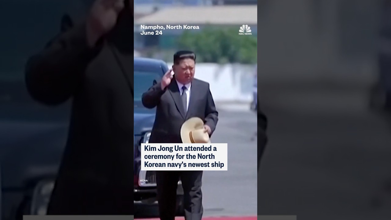 Kim Jong Un attends ceremony for new North Korean navy ship Kim Jong Un attends ceremony for new North Korean navy ship