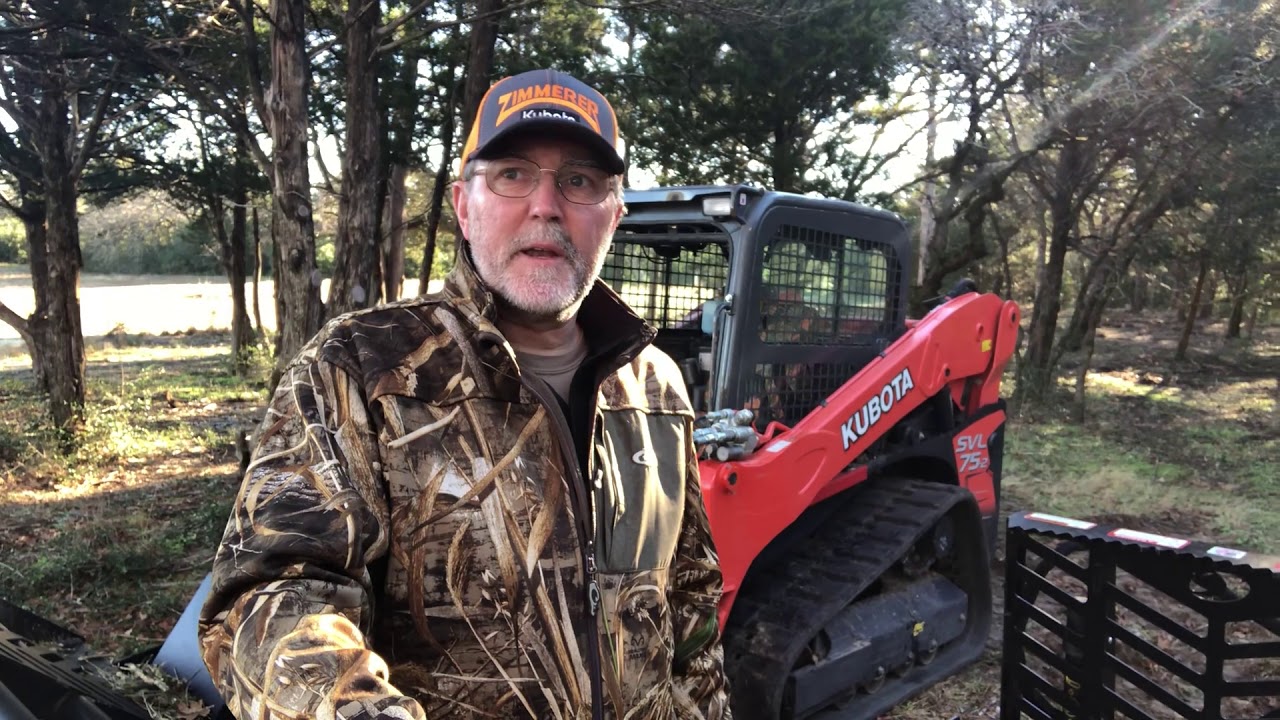Kubota 75 SVL for land clearing - YouTube