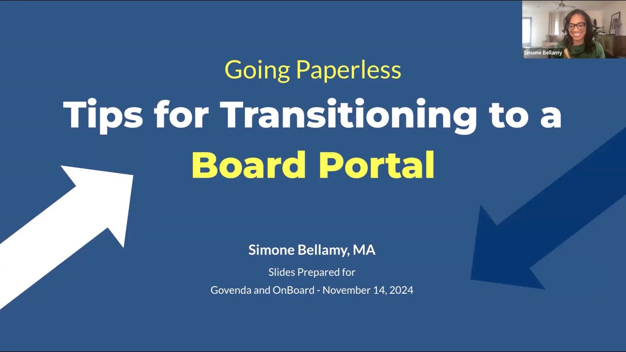 Going Paperless: Tips for Transitioning to a Board Portal