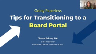 Going Paperless: Tips for Transitioning to a Board Portal
