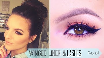 How To: Winged Eyeliner & False Lashes