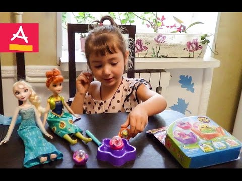 Frozen. Glitter Globes by Glitzi GLobes. პრინცესა ელზა და ანა გაყინული გული