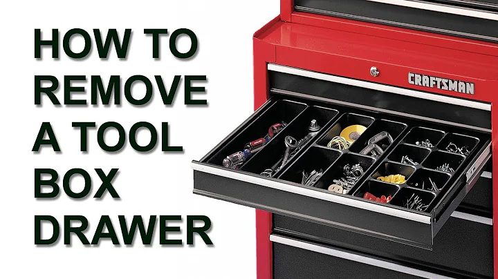 Craftsman Tool Box - Remove drawer with friction slides