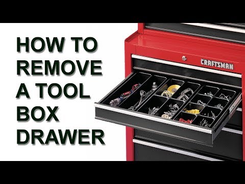 Craftsman Tool Box Remove Drawer With Friction Slides Youtube