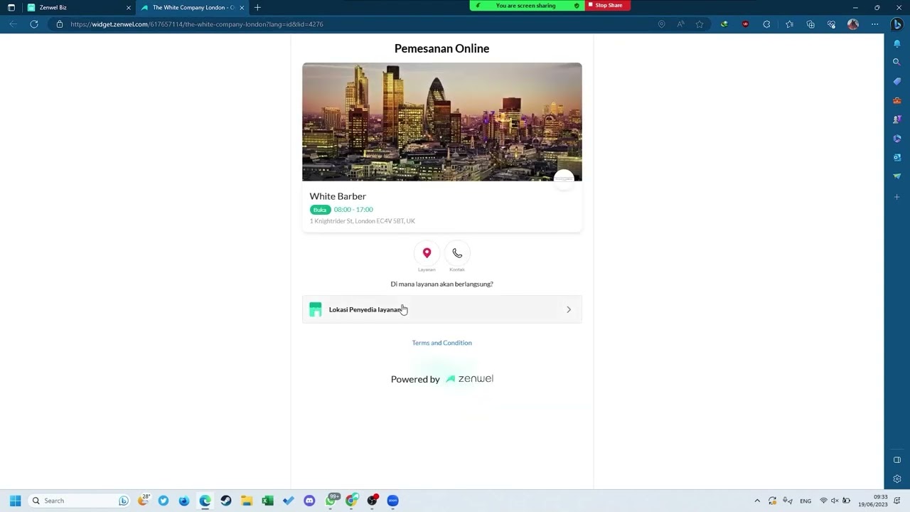 Tutorial Online Booking Widget | Pemesanan Online
