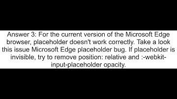 On Edge Browser how to change input placeholder text color using CSS