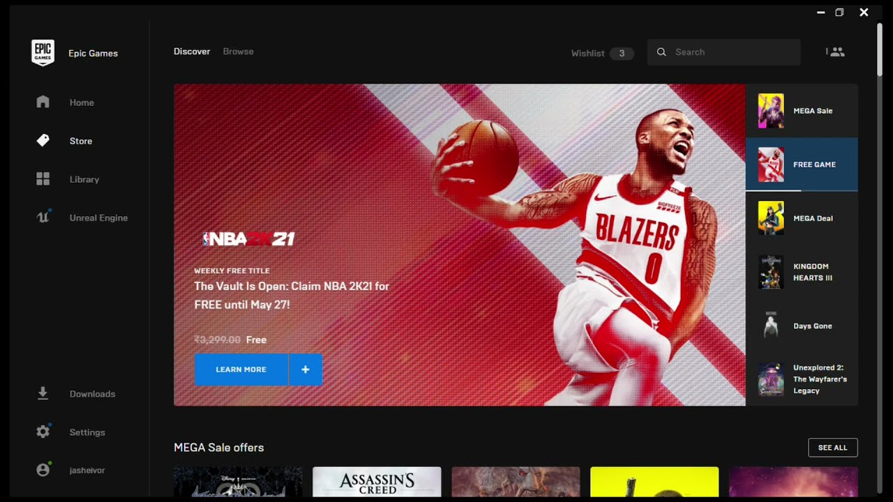 NBA 2K21 IS FREE!!!!😎🤑| EPIC GAMES LAUNCHER| FREE GAMES| HOW TO DOWNLOAD EPIC GAMES LAUNCHER|