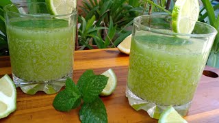 موخيتو منعنع بالليمون و النعناع بدون حافظ(mojito)